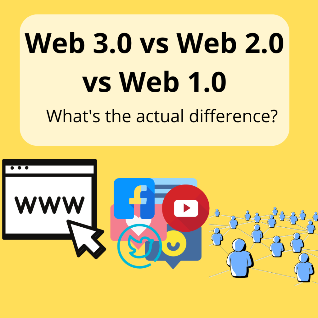 web 3.0 vs web 2.0 vs web 1.0