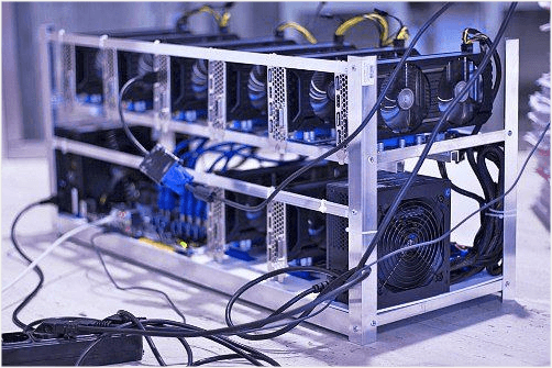 An example excavator for mining Bitcoin